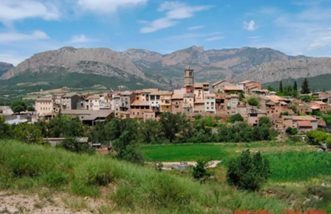  Vista d’Oliana, focus de la complicada situació a la comarca.