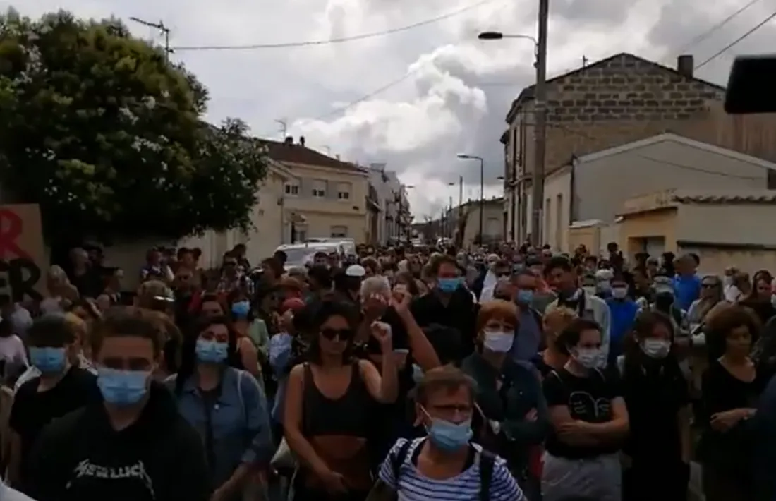 Un moment de la concentració en memòria de Sandra Pla.