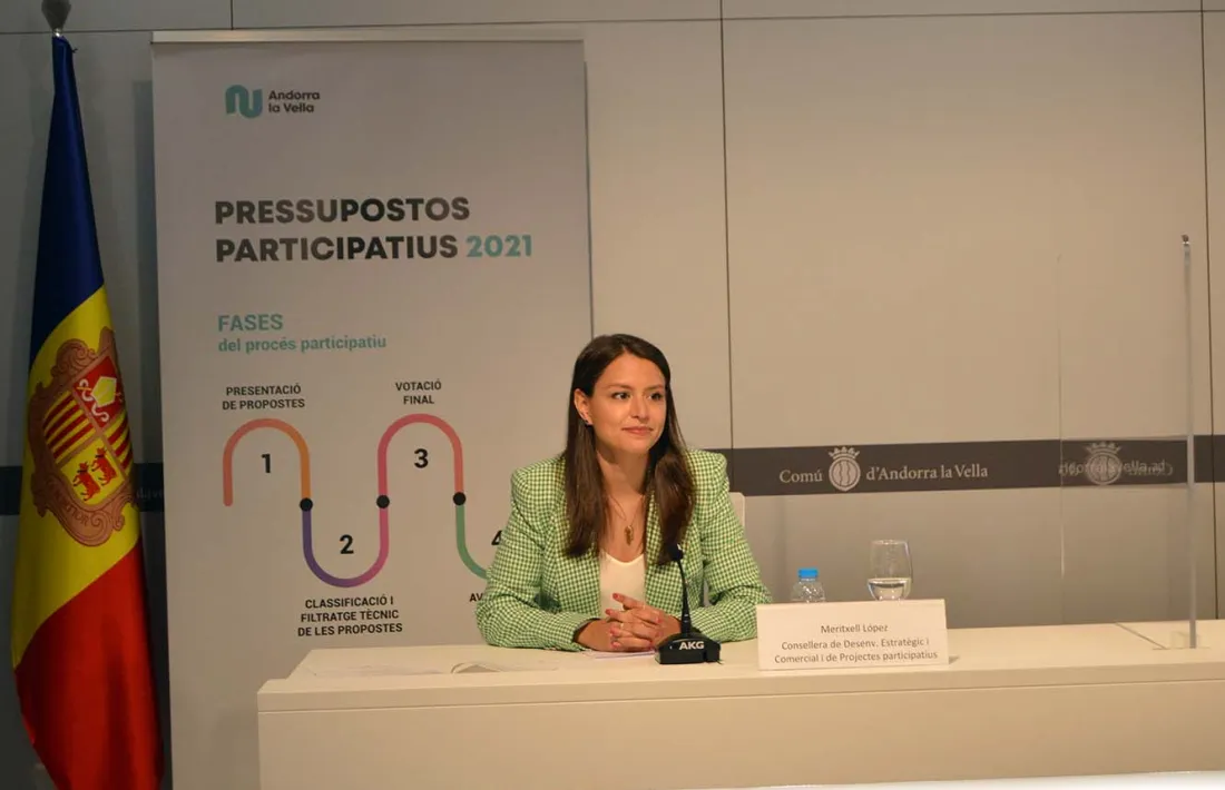 La consellera de Desenvolupament Estratègic i Comercial i de Projectes Participatius d'Andorra la Vella, Meritxell López.