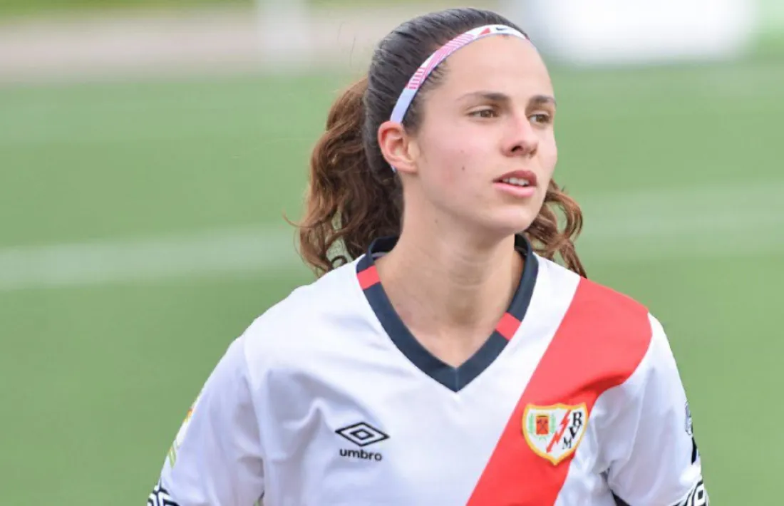 Tere Morató, amb el Rayo Vallecano. Foto: Twitter