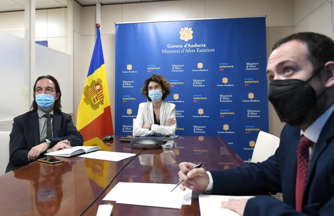 Landry Riba i Maria bach durant la conferència d'avui.