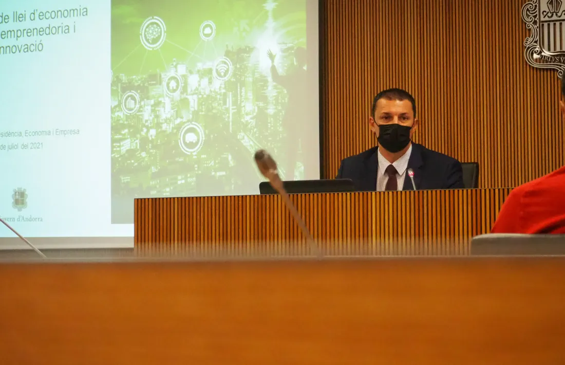 El ministre de Presidència, Economia i Empresa, Jordi Gallardo.