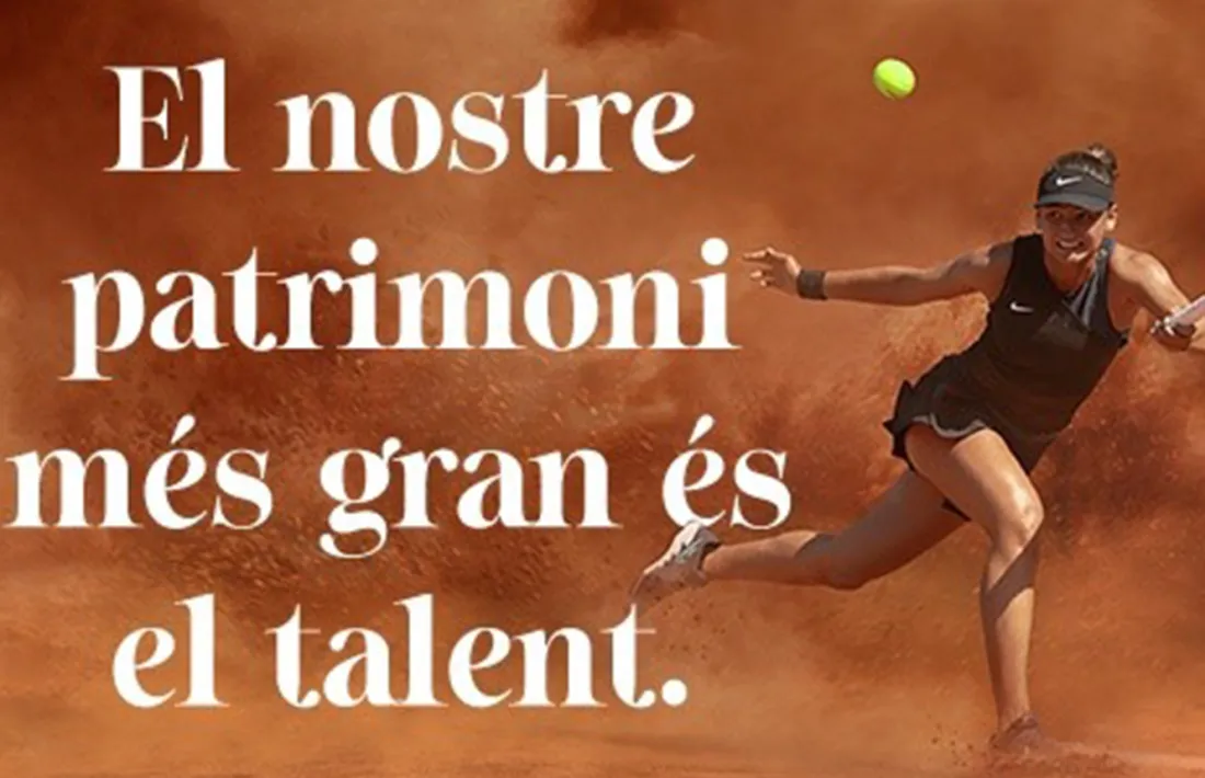 La imatge de la tennista Vicky Jiménez.