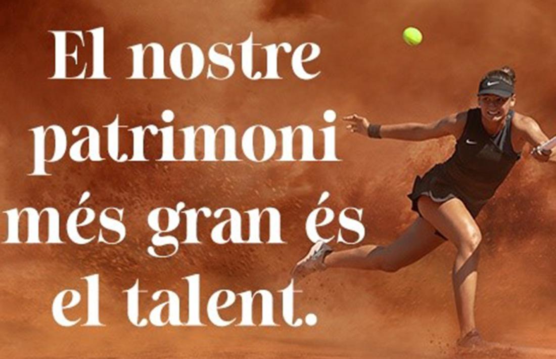 La imatge de la tennista Vicky Jiménez.