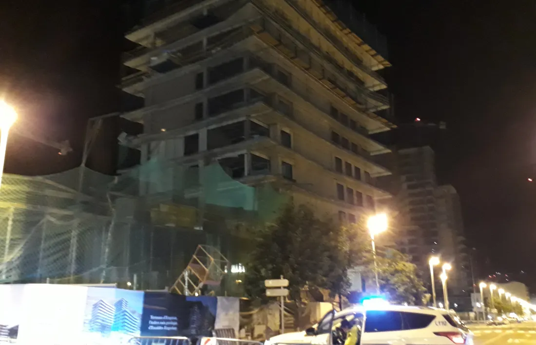 Estat de la zona del Clot d'Emprivat a causa de la tempesta.