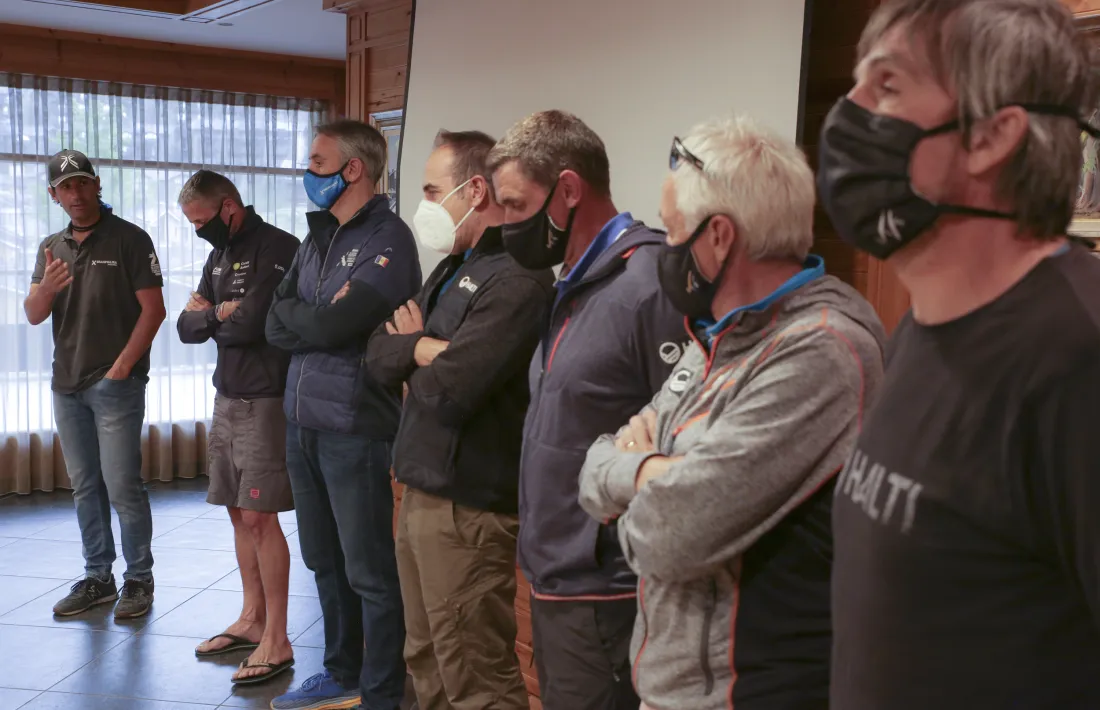 Els responsables tècnics de la FIS del circuit europeu van visitar l’Àliga i l’Avet. Foto: Facundo Santana