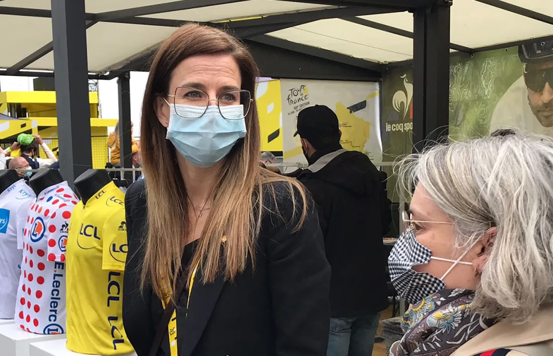 La ministra de Cultura i Esports, Sílvia Riva, al Pas de la Casa aquest dimarts al matí.