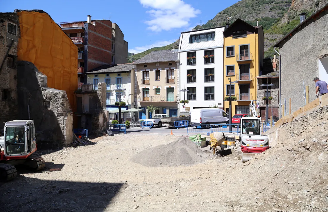 Els terrenys que està condicionant el comú de Sant Julià de Lòria.