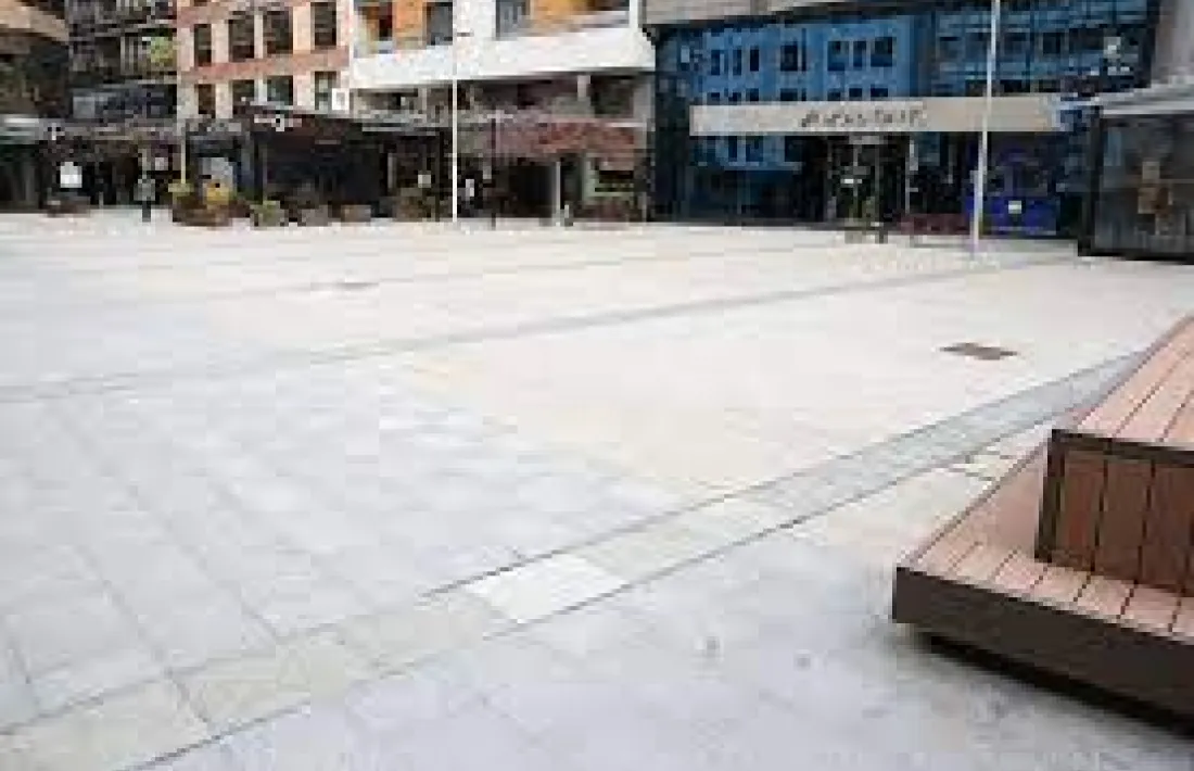 La plaça Coprínceps a Escaldes.