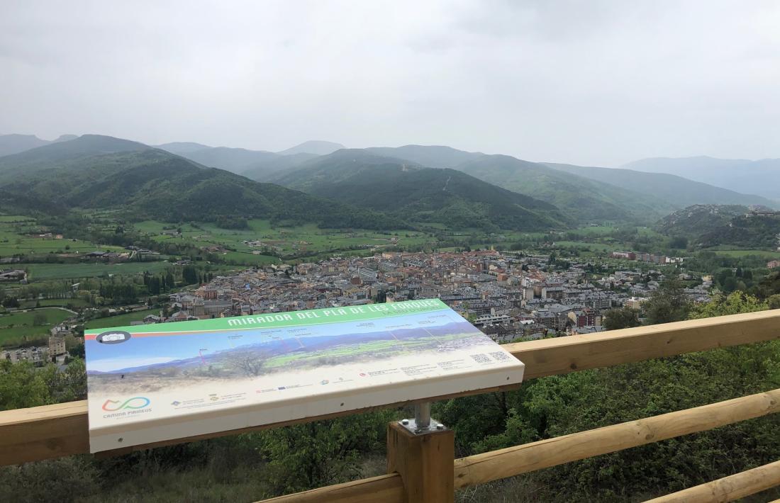 Nou mirador panoràmic al Pla de les Forques. 