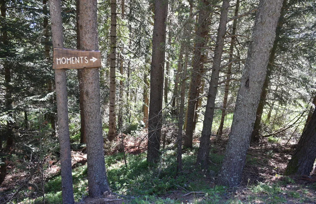 L'inici de l'itinerari 'Moments'.