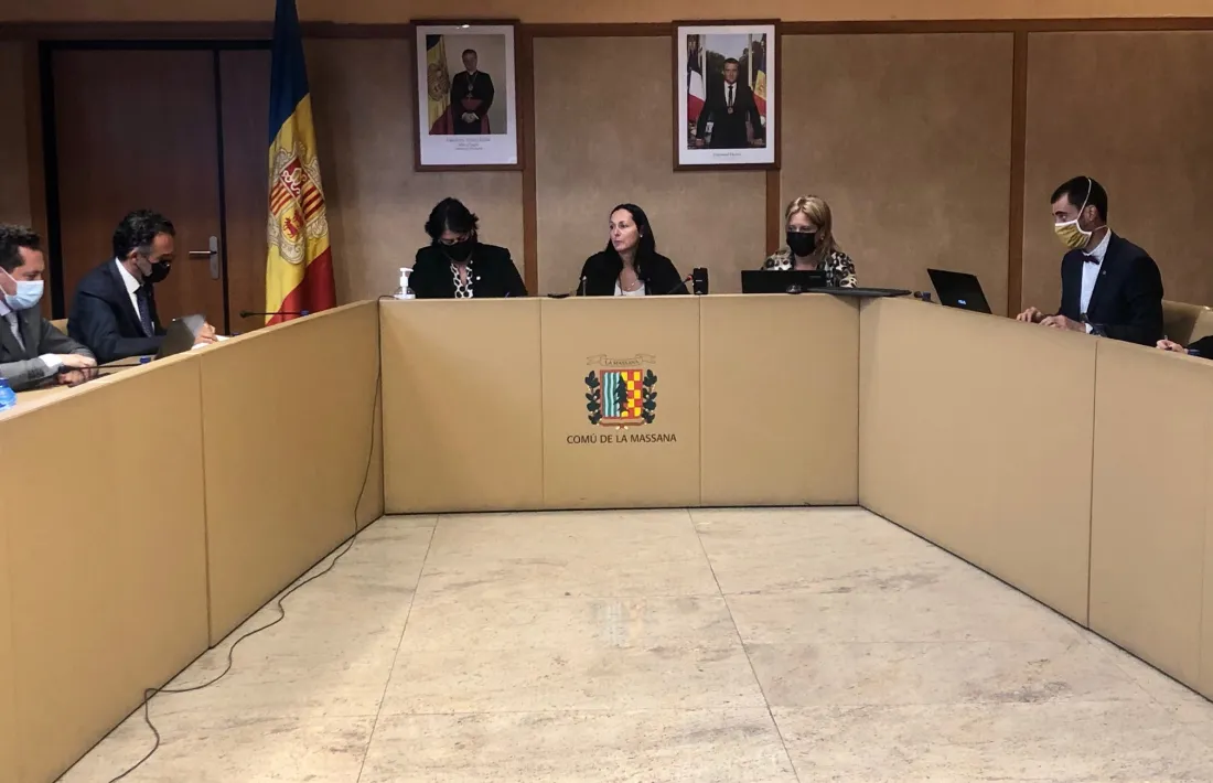 Un moment de la sessió del Comú de la Massana, aquest matí.
