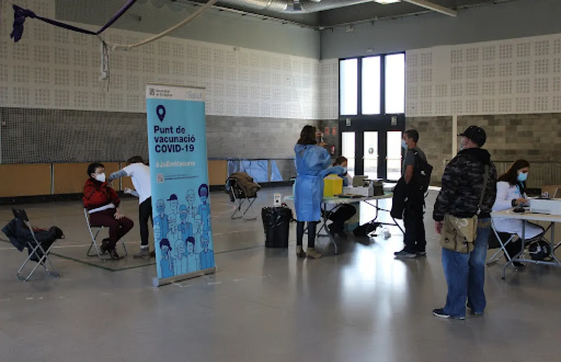 Una imatge de la campanya de vacunació a la Seu. 
