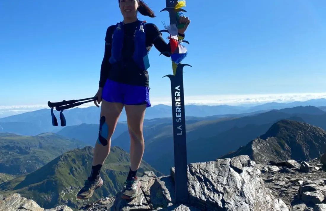 Maria Dolsa, al cim de la Serrera. Foto: Foto cedida per Maria Dolsa