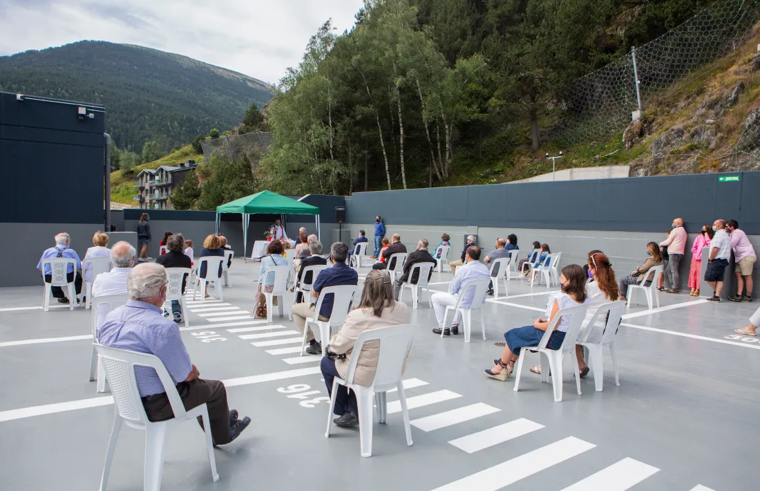 Un moment de la inauguració.