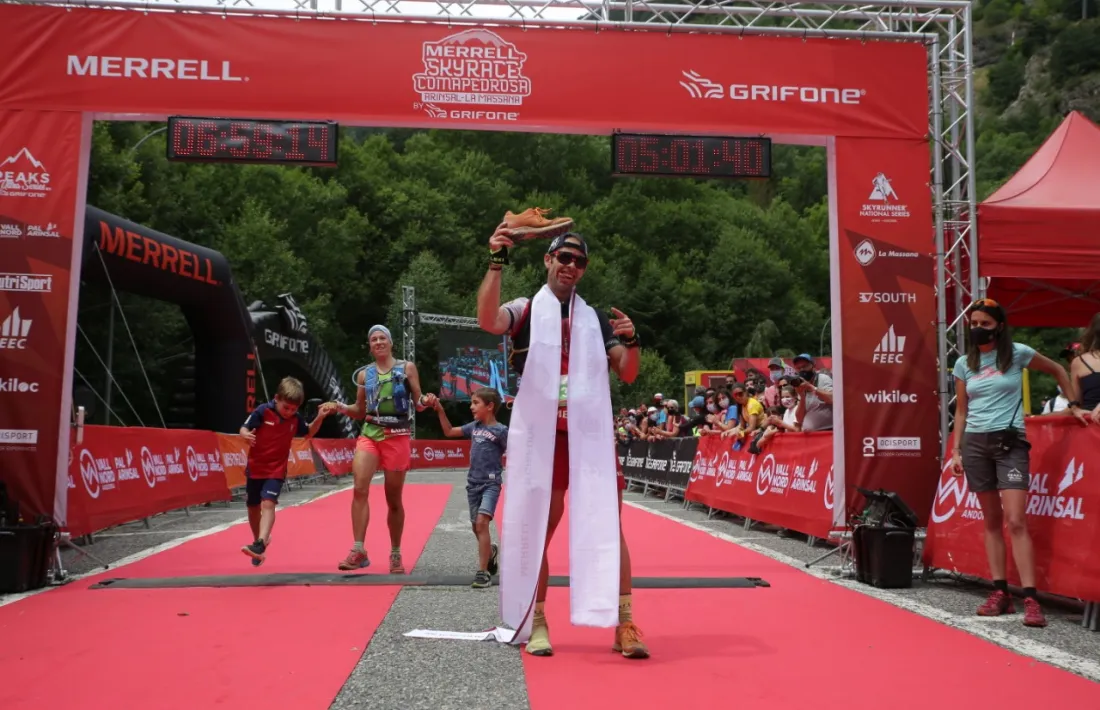 Pere Aurell, primer a la primera Ultra Comapedrosa. Foto: Facundo Santana