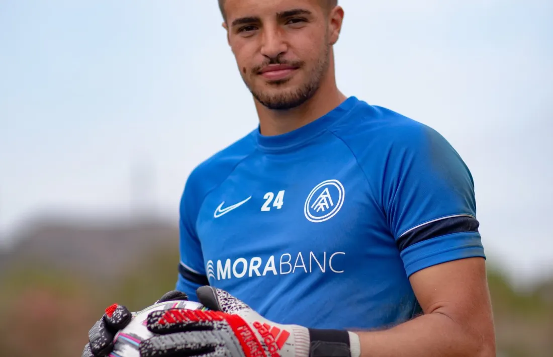 Alejandro Gutiérrez acompanyarà a Nico Ratti i 'Josele' Martínez, a la porteria de l'FC Andorra. Foto: FC Andorra
