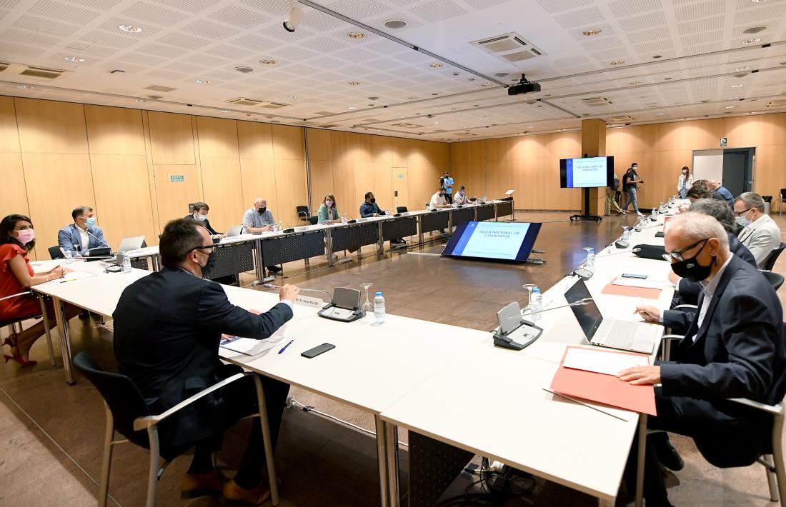 La taula de l’habitatge es va reunir ahir al matí al Centre de Congressos d’Andorra la Vella.