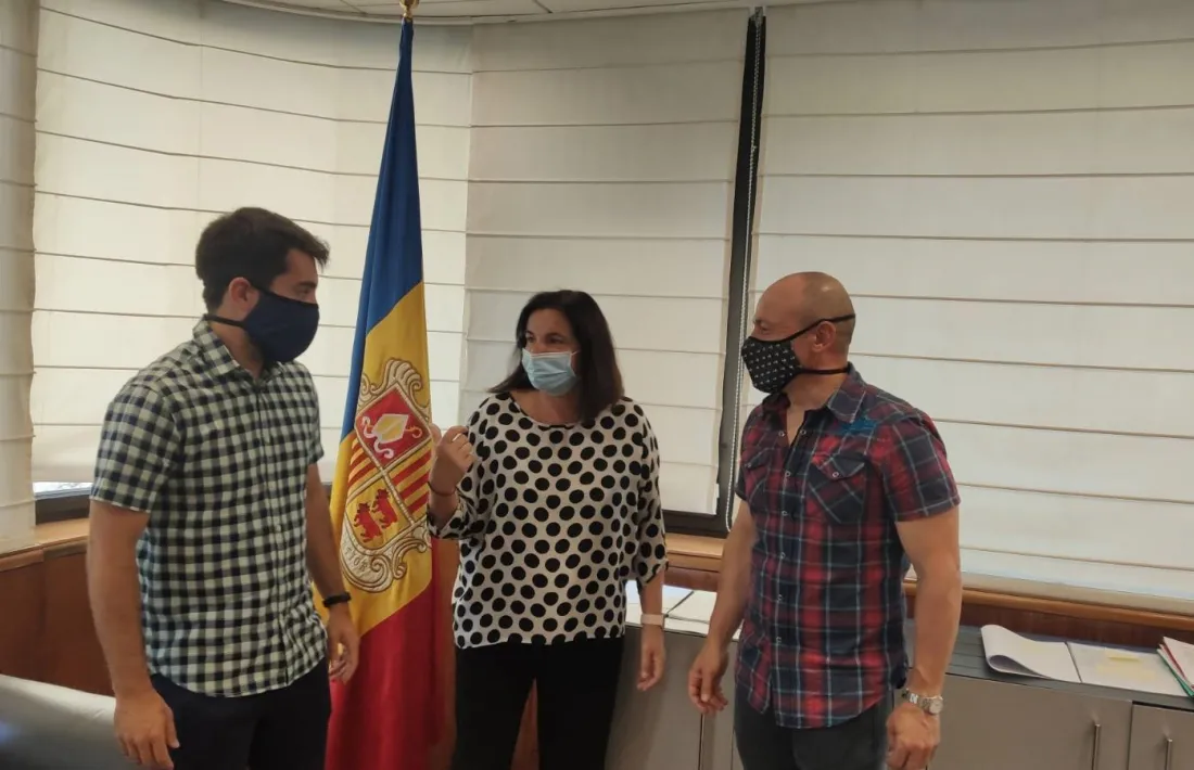 Dos representants del CFPA en la reuníó amb Marín de la setmana passada.