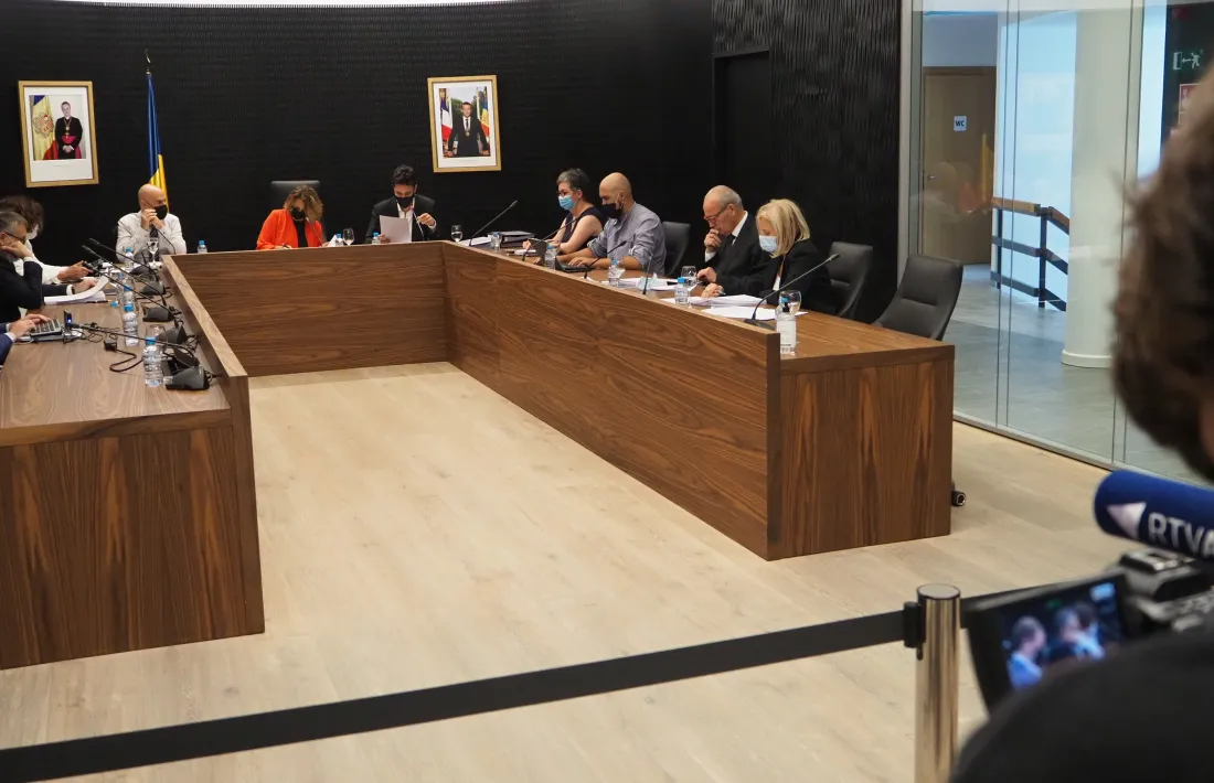 Un moment del Consell de Comú celebrat aquest dimarts.