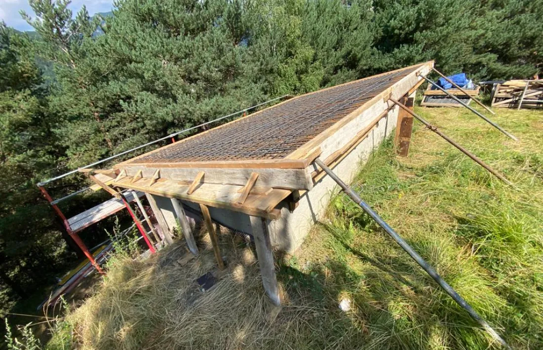 El dipòsit que s'està rehabilitant.