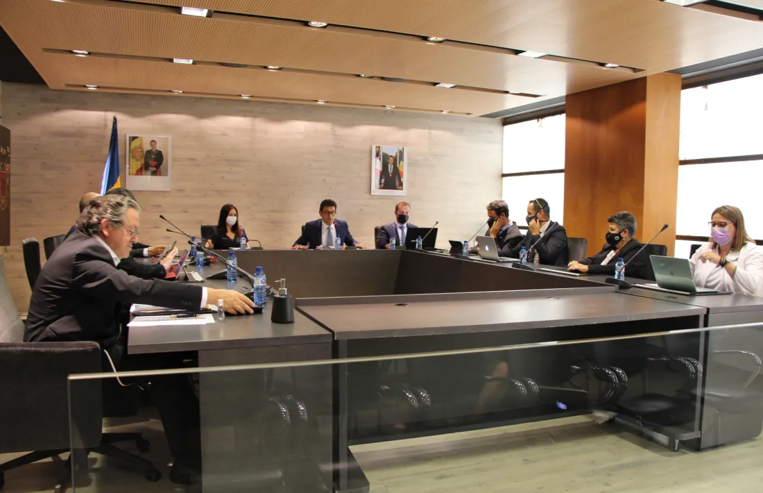 Un moment de la sessió del Comú d'Ordino d'aquesta tarda.