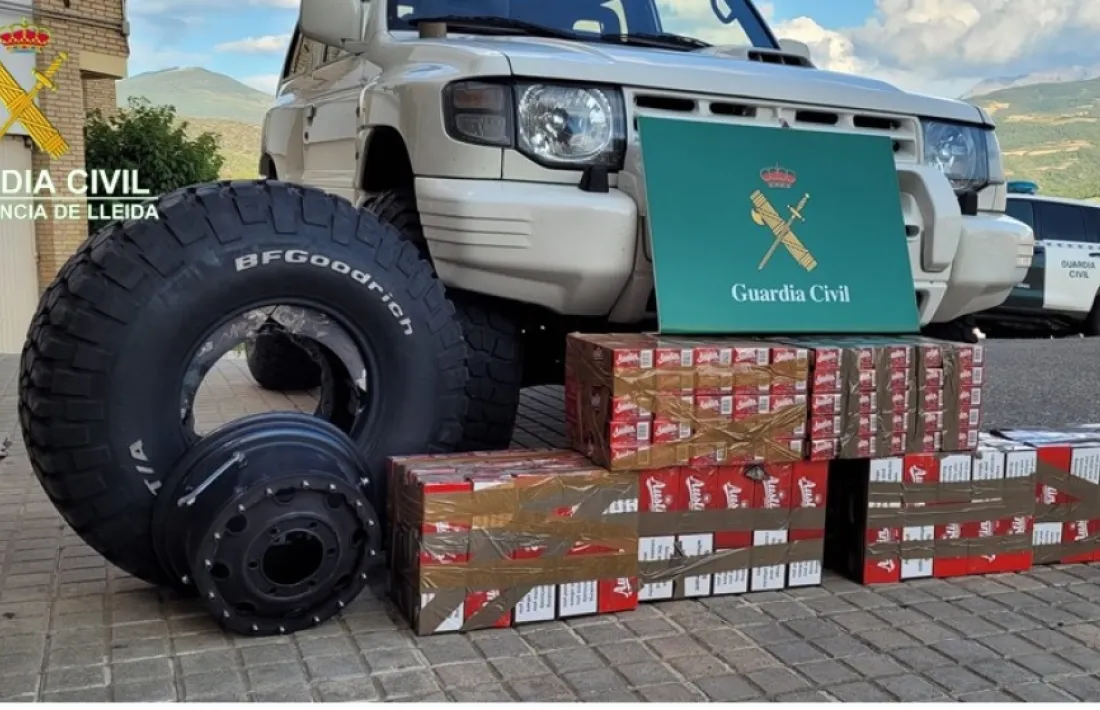 El tabac comissat per la guàrdia civil.