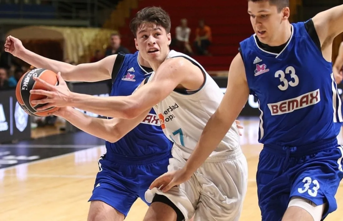 Mario Nakic, amb la samarreta del Reial Madrid, a l’Adidas Next Generation. Foto: Euroliga