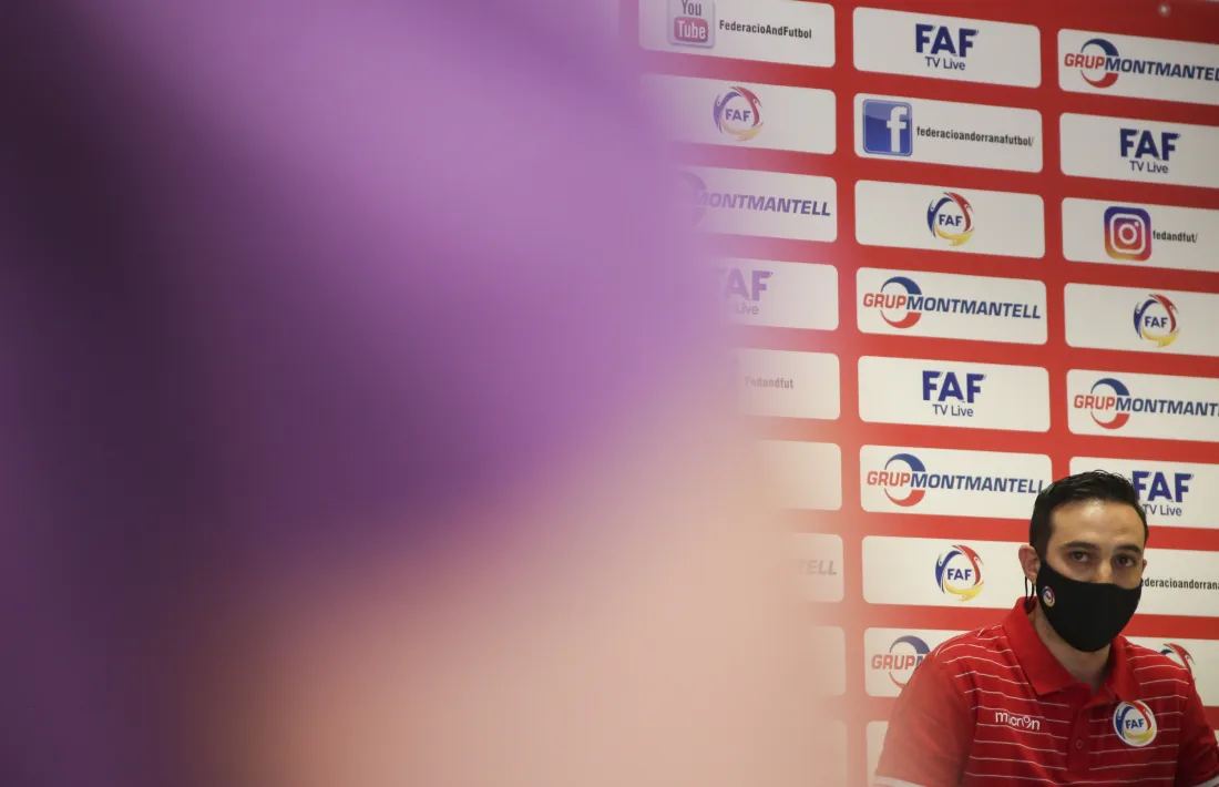 ‘Jona’ Pérez, a la presentació d’ahir. Foto: Facundo Santana