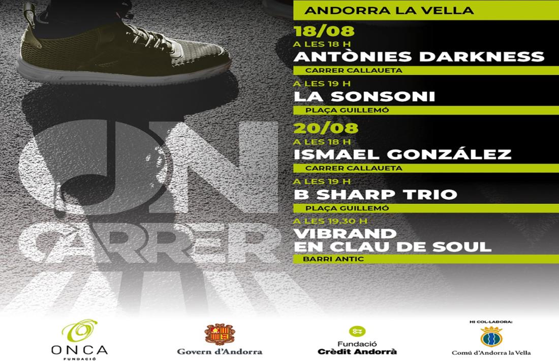 Cartell de les actuacions.