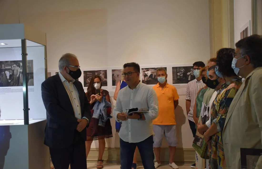 Un moment de la inauguració, ahir.