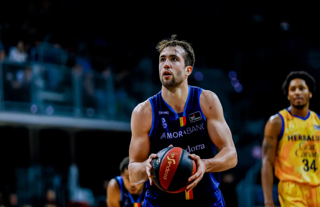 El pivot del BC MoraBanc Andorra Nacho Llovet.