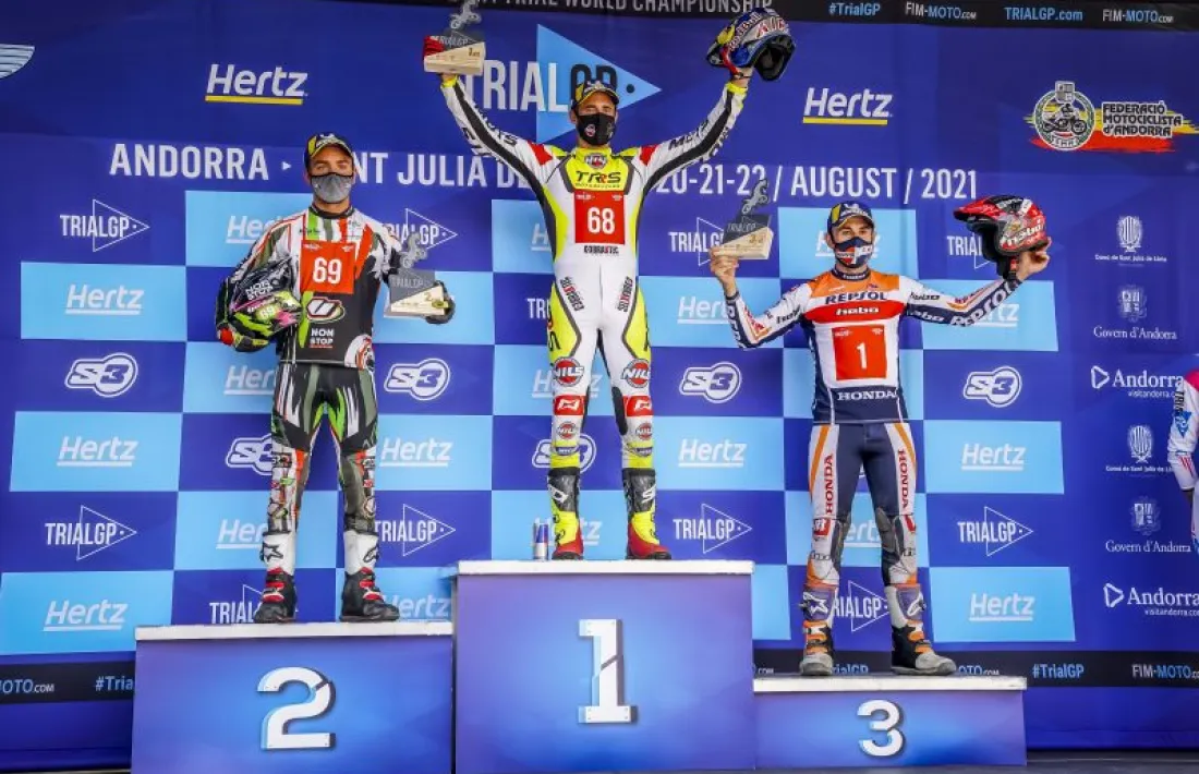 Adam Raga i Jaime Busto van superar ahir en el podi el pilot resident Toni Bou en la segona jornada del TrialGP d’Andorra.