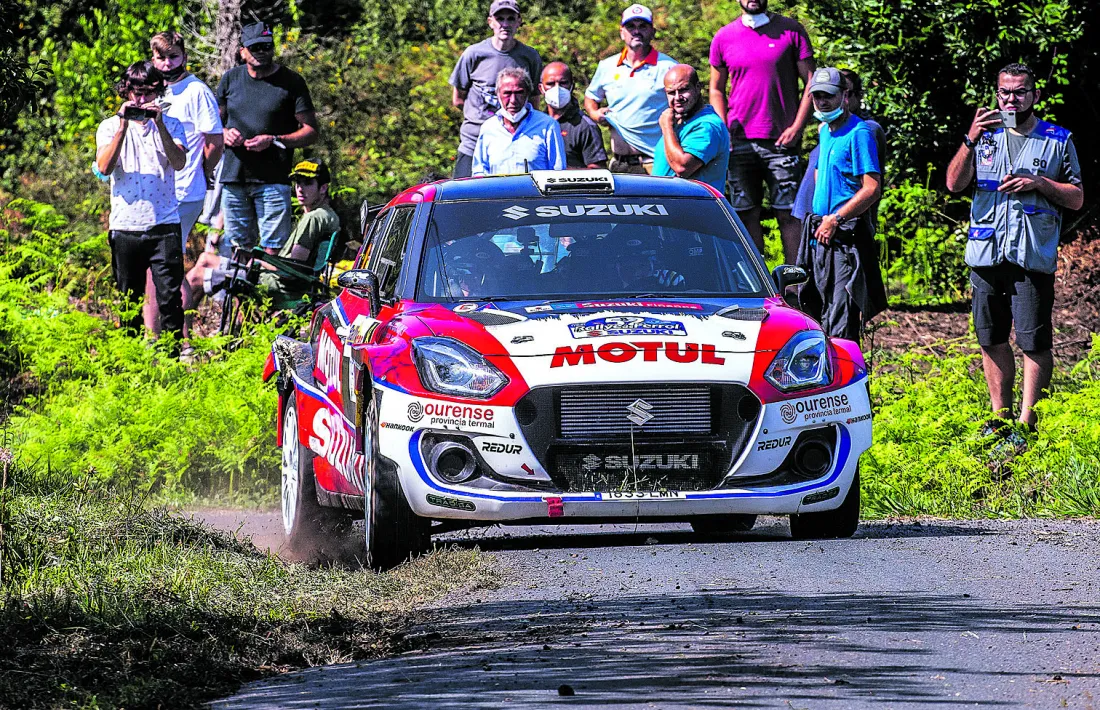 Vinyes-Mercader en un moment del Ral·li de Ferrol disputat aquest cap de setmana.