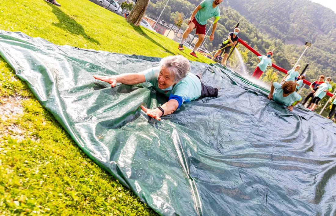 Participants a l'Spartan Race que es va organitzar per als padrins.