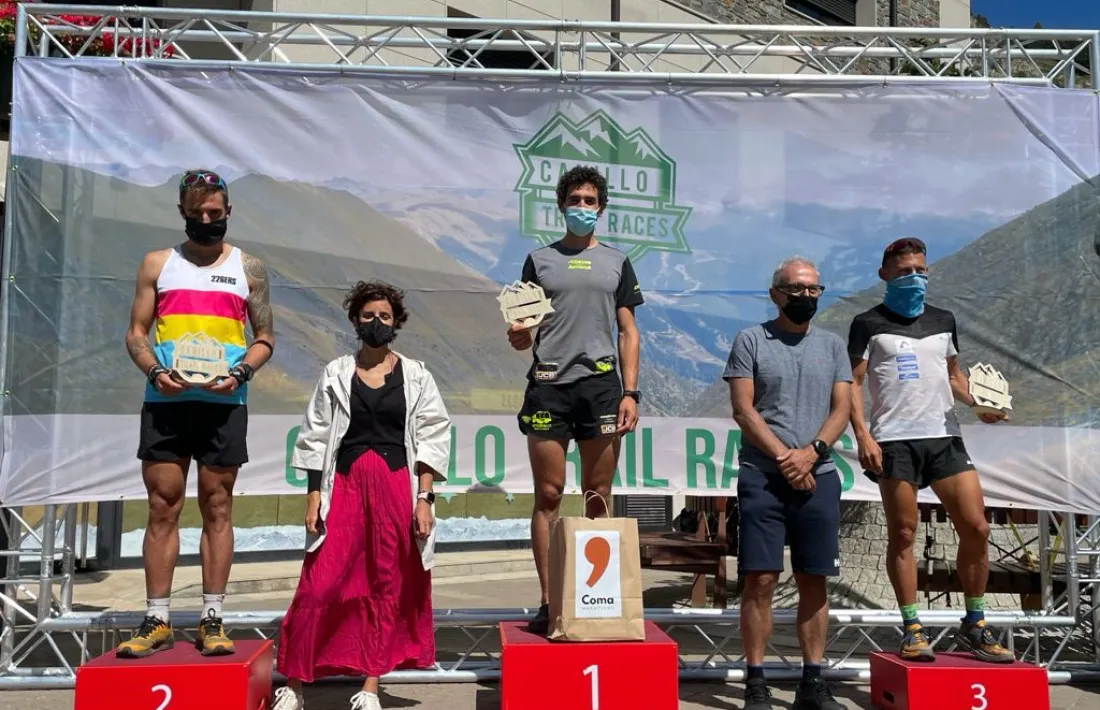 Un dels podis de les combinades de la primera Canillo Trail Races. 