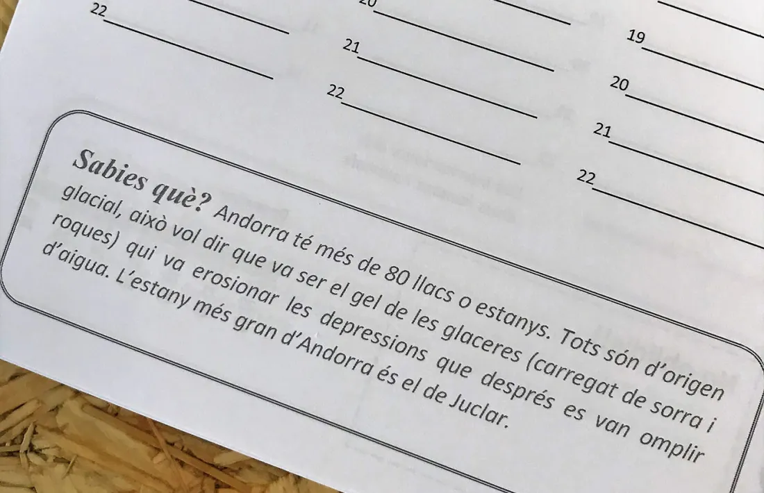 Un detall de l'agenda.