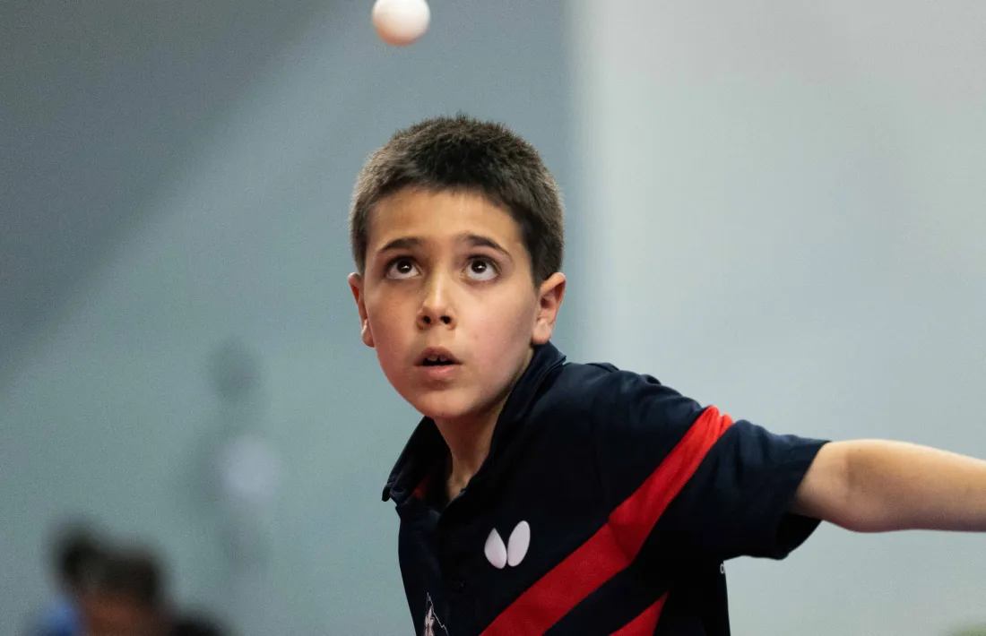 Oriol Martínez, entre els millors. Foto: Federació Andorrana de Tennis Taula