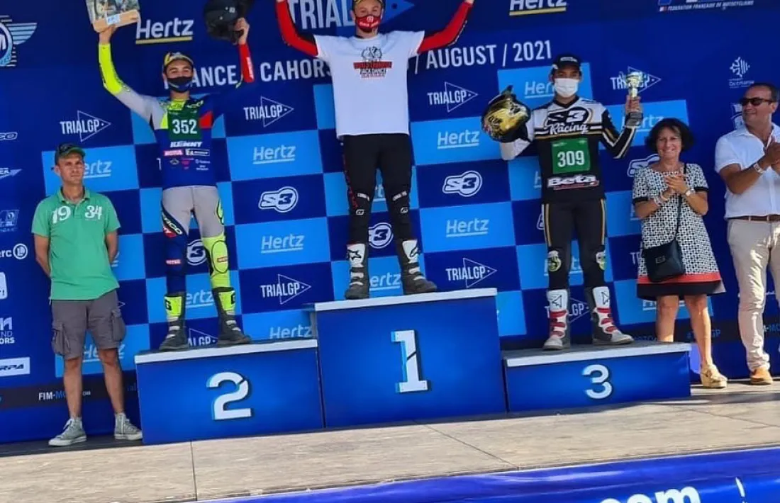 Gaudi Vall, al podi de Cahors. Foto: Facebook