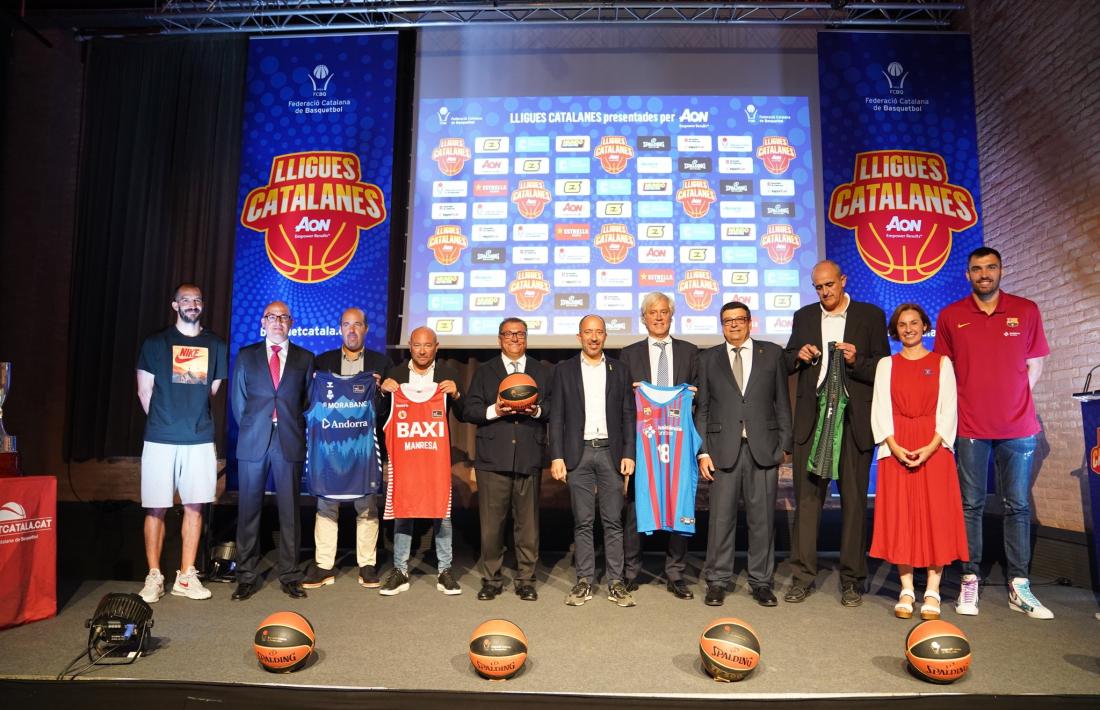 Gorka Aixàs, a la presentació de la Lliga Catalana ACB. Foto: M. A. Chazo / FCBQ