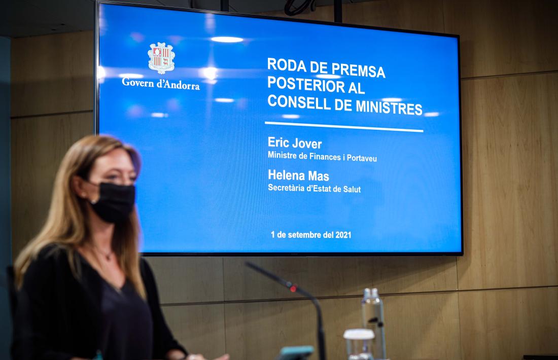 La secretària d’Estat de Salut, Helena Mas, en la compareixença posterior al consell de ministres.