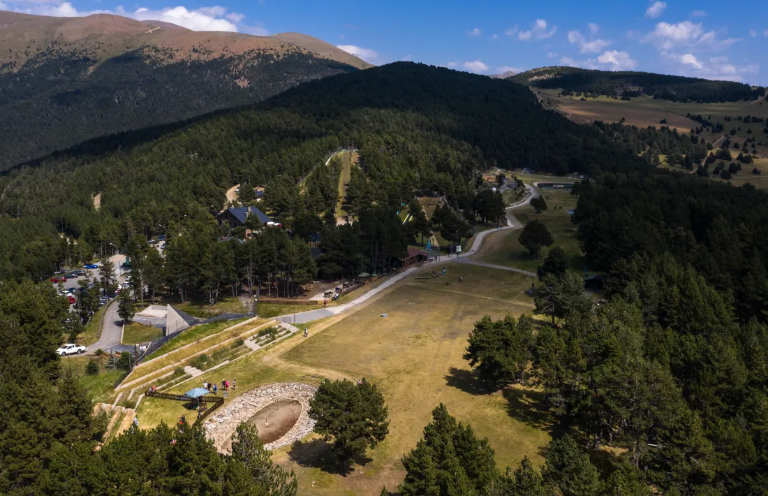 Una vista de l'espai que ocupava el parc.