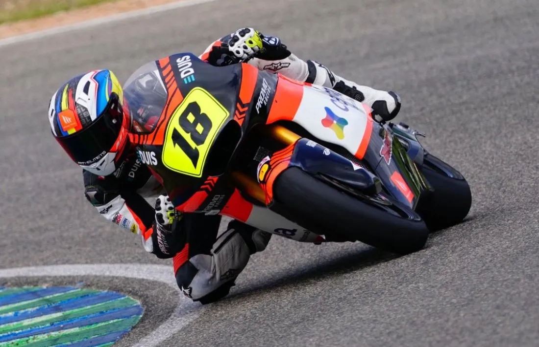 Xavi Cardelús, a l’entrenament. Foto: Promoracing