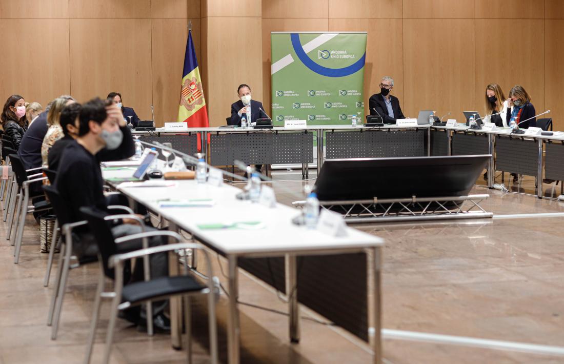 Un moment del segon seminari sobre l'acord d'associació amb els agents socials i econòmics.