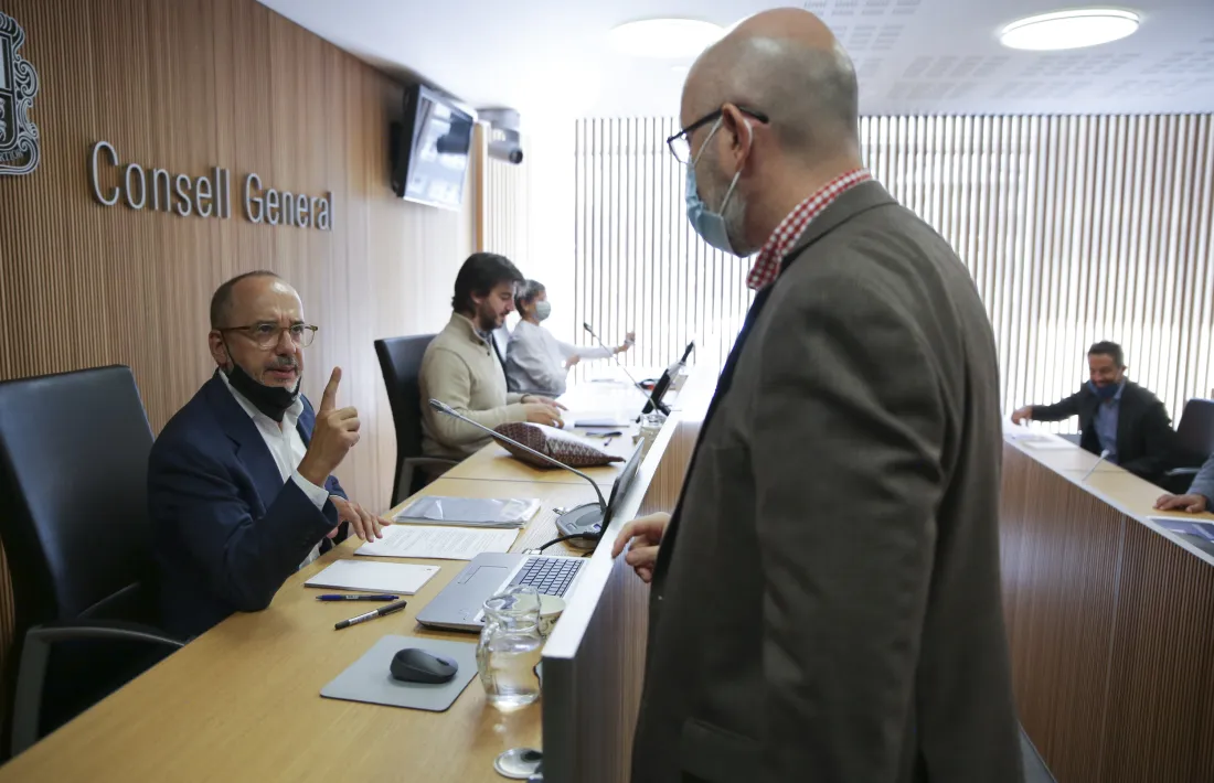 L'exdiputat i membre de la comissió del Pacte de Toledo, Carles Campuzano, ahir a la comissió.