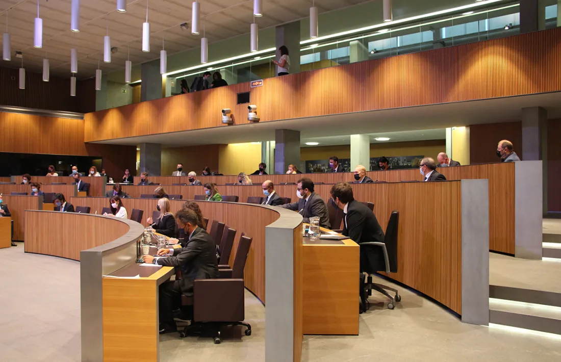 Els grups parlamentaris durant el debat d'orientació política.