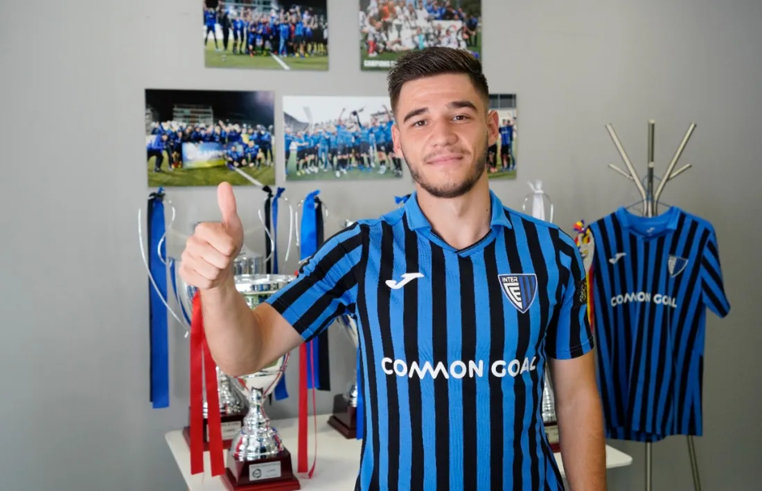 Besjan Bërnaca, més conegut com a ‘Besi’, nou jugador de l’Inter Club Escaldes. Foto: Interescaldes.com