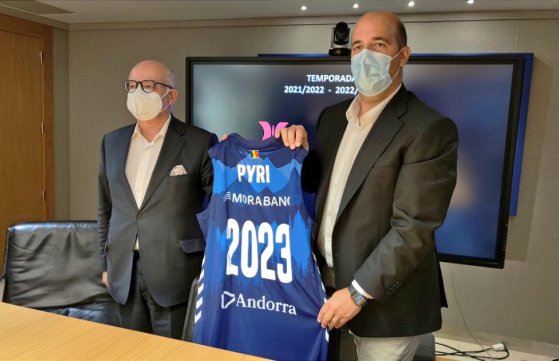 Pyrénées i el BC MoraBanc continuen units fins al 2023. Foto: Twitter BC MoraBanc