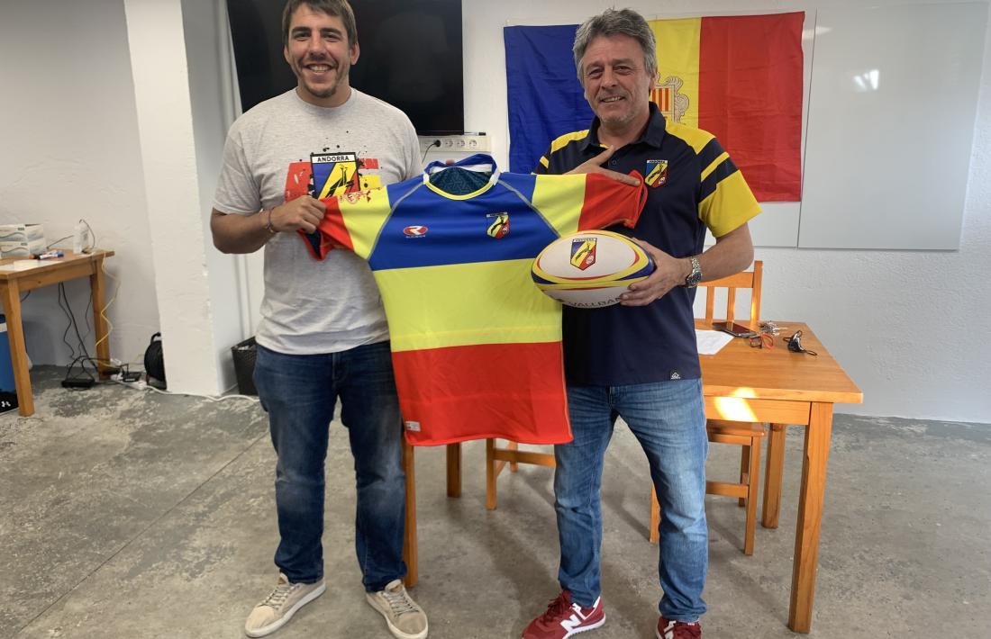 Dani Raya, el seleccionador, i Jean Marc Flaux, el president de l’ens. Foto: V. D.