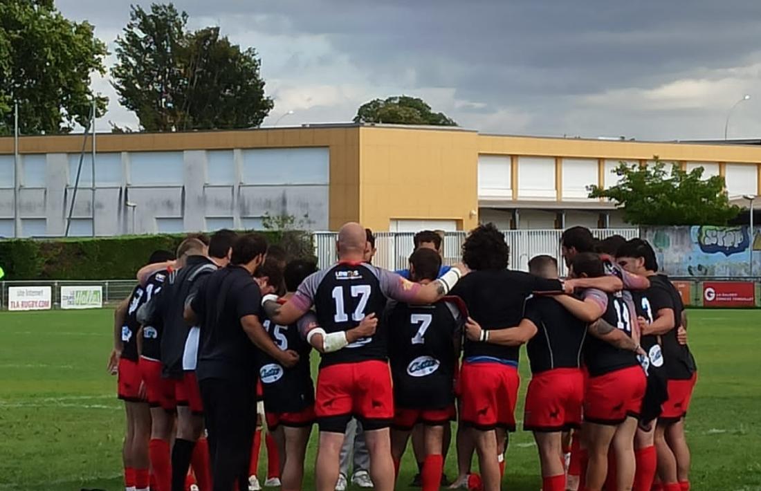 El VPC Andorra després de perdre contra el Toulouse Aucamville Lalande en l’inici del nou projecte liderat per Jean Arnaudin. Foto: Gerard Giménez